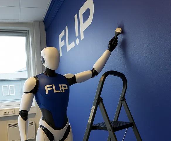 Blir din neste maler en robot? Flip skal teste fremtidens oppussingsteknologi!