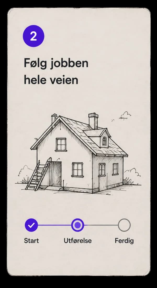 2. Følg jobben hele veien