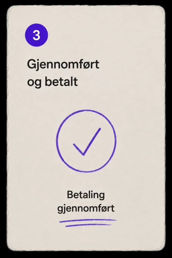 3. Gjennomført og betalt