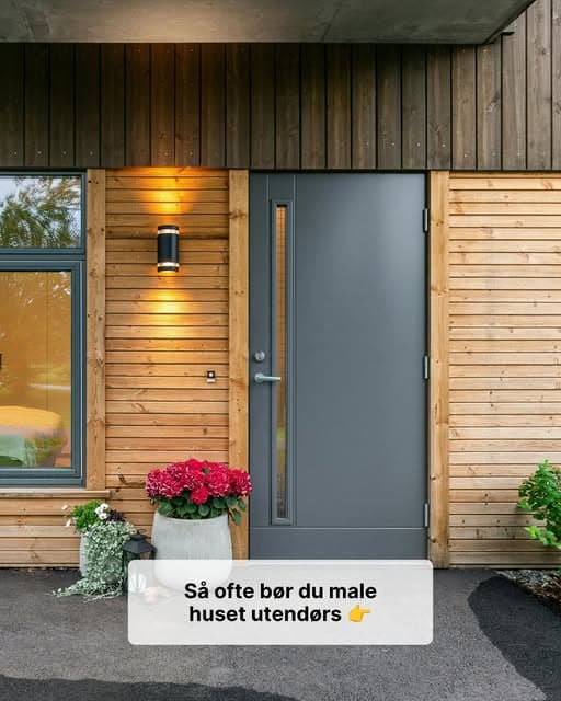 Dette bør du vite før du maler huset utvendig.